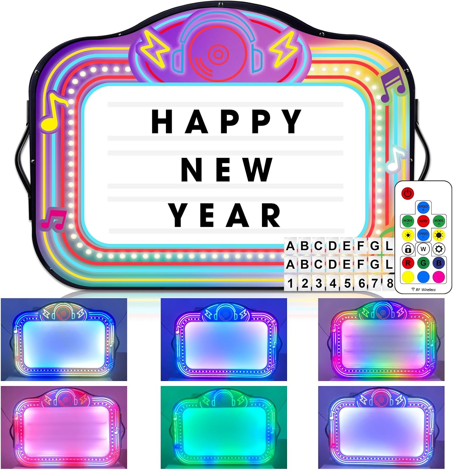 LED Bottle Service Sign, VIP Bottle Girl Sign, Bottle Service Presenter with 4 Letter Sets & 2 Number Kit, RGB Color Change, Ideal for Bars, Nnightclubs, and Parties