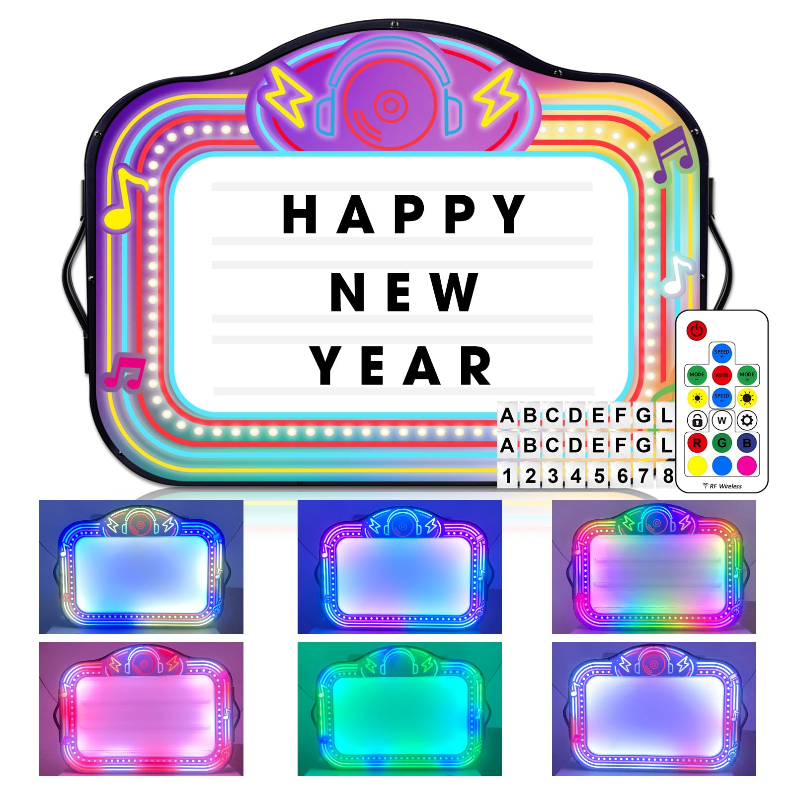 Photo 1 of LED Bottle Service Sign, VIP Bottle Girl Sign, Bottle Service Presenter with 4 Letter Sets & 2 Number Kit, RGB Color Change, Ideal for Bars, Nnightclubs, and Parties