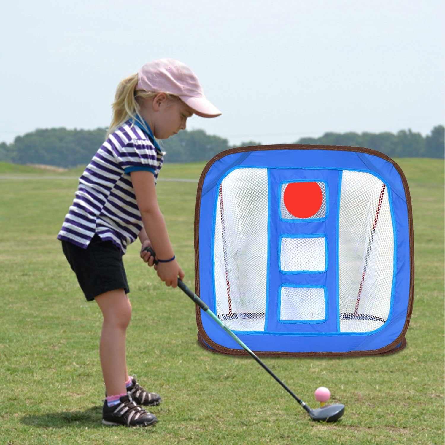 Foldable Portable Home Pop Up Golf Chipping Practice Nets for Backyard