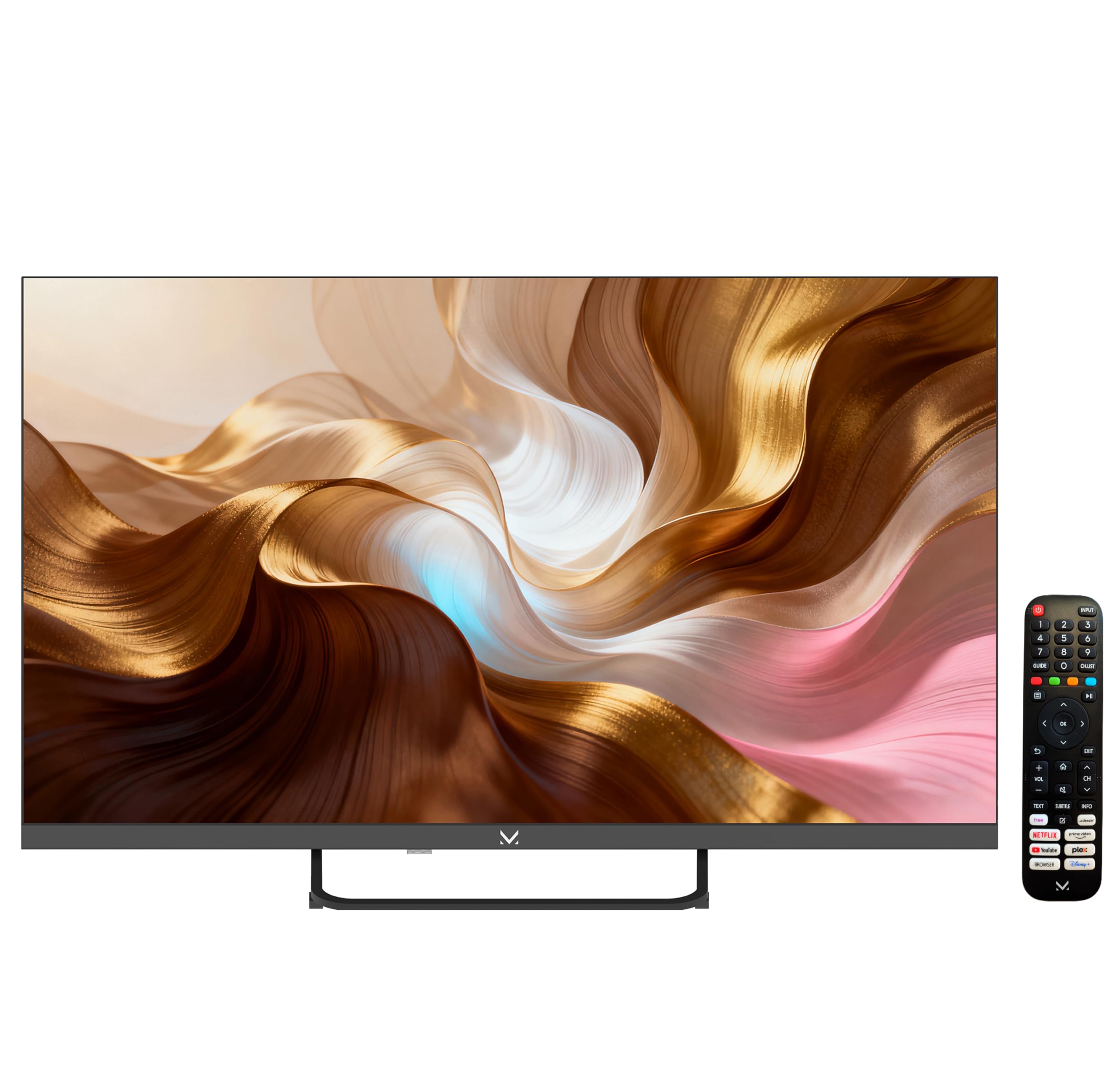 Majestic FL32VDC V2 - Televisore SMART LED HD READY 32", Sistema operativo VIDAA, Wi-Fi integrato, DVB-T/T2 e DVB-S/S2, Telecomando, 2 USB, 3 HDMI, stand centrale