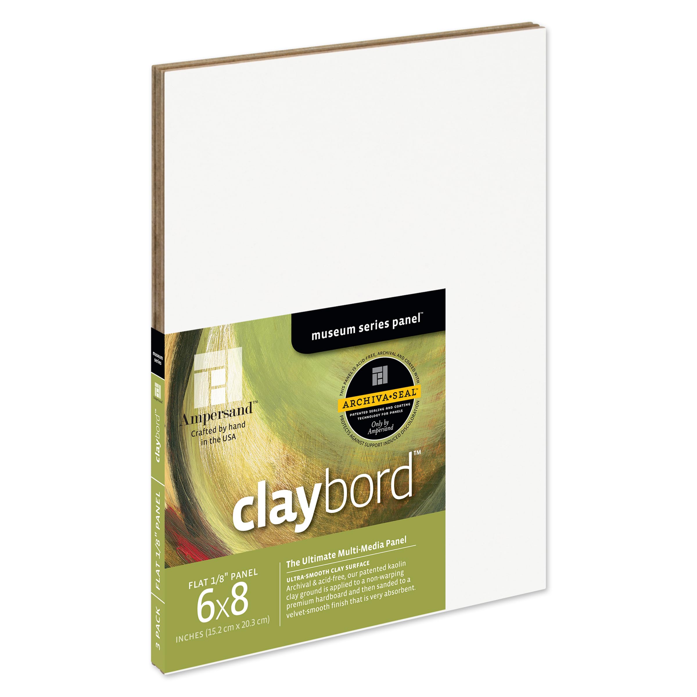 Ampersand Claybord 1/8 Inch 6/8 Pk/3