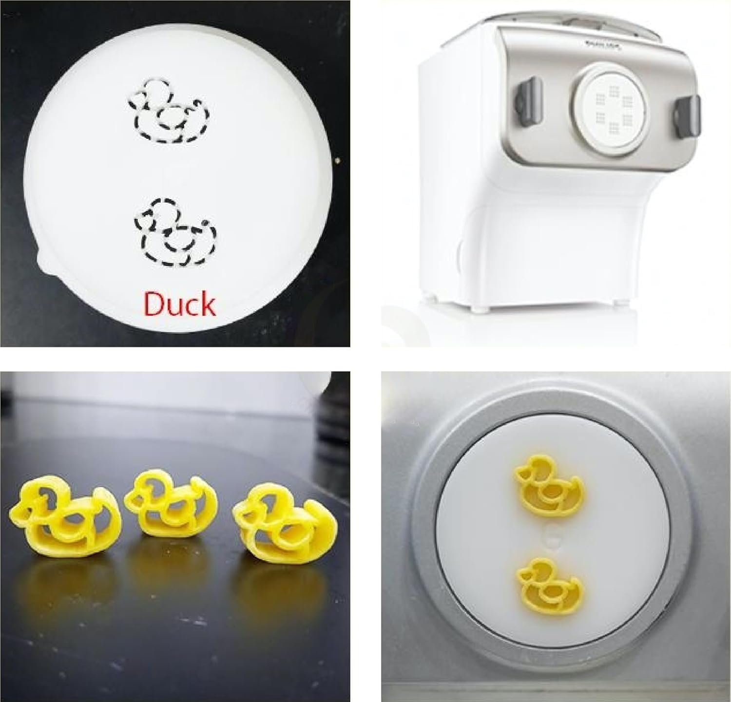 Bird Noodles Pasta Maker, Fun Shaped Noodles for Kids, Electric Philips Pasta Maker Attachments Machine, Automatic Pasta Maker, Kitchen Appliances, Accessory Kit (Ducks)
