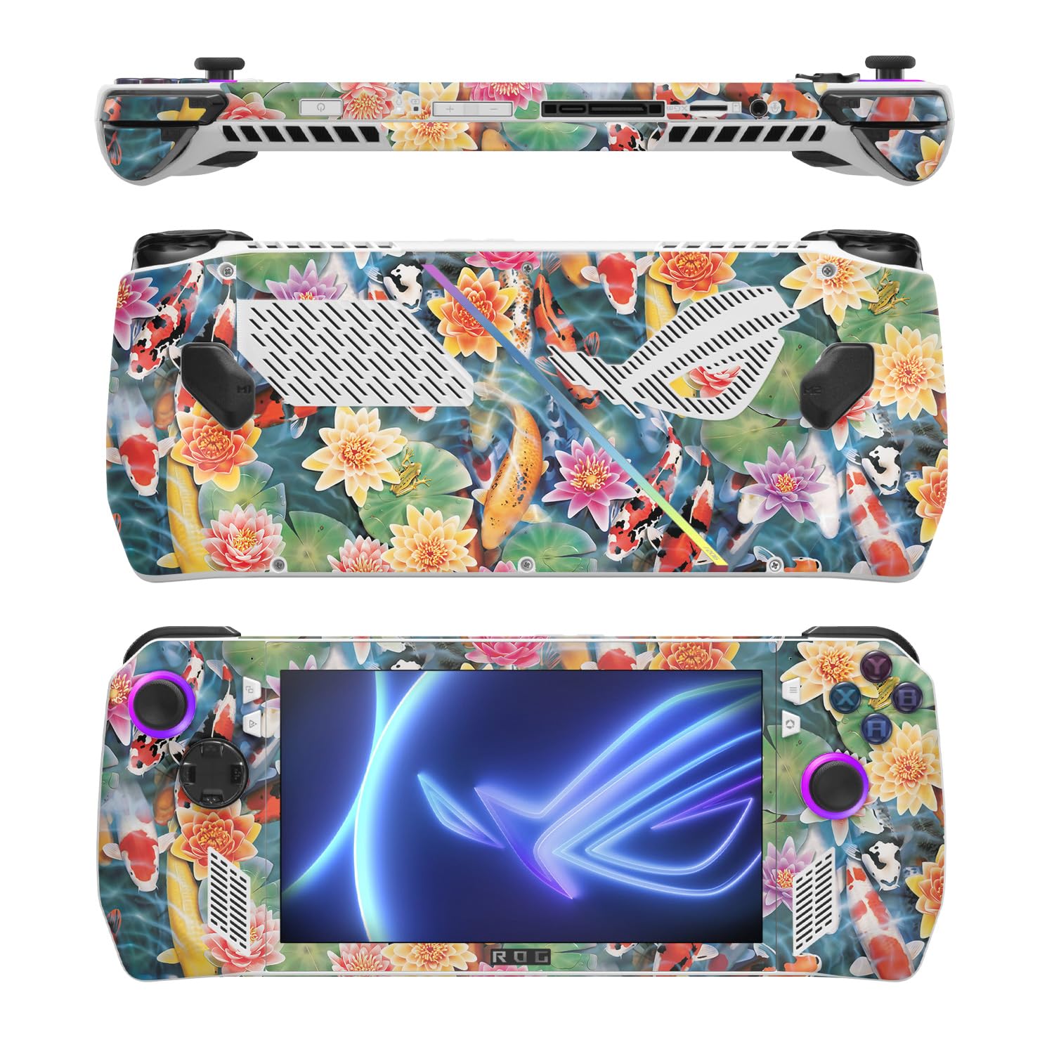 MightySkins Skin Compatible with Asus ROG Ally - Koi Pond | Protective, Durable, and Unique Vinyl Decal wrap Cover | Easy to Apply, Remove, and Change Styles
