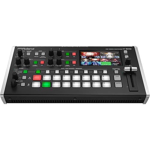 Roland V-8HD | HD Video Switcher for Live Events, Streaming & Corporate Presentations | Mix 8 HDMI Sources | 5-Layer Effects & Keying Engine | Built-in Multi-Viewer Display
