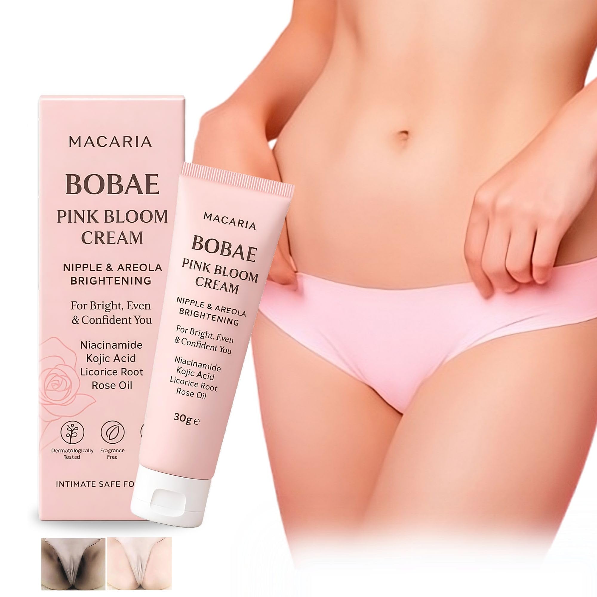 Bobae Pink Bloom Cream - Pink Vaginal Breast Bust Intimate Area Skin Whitening Brightening Lightening Cream-image-29