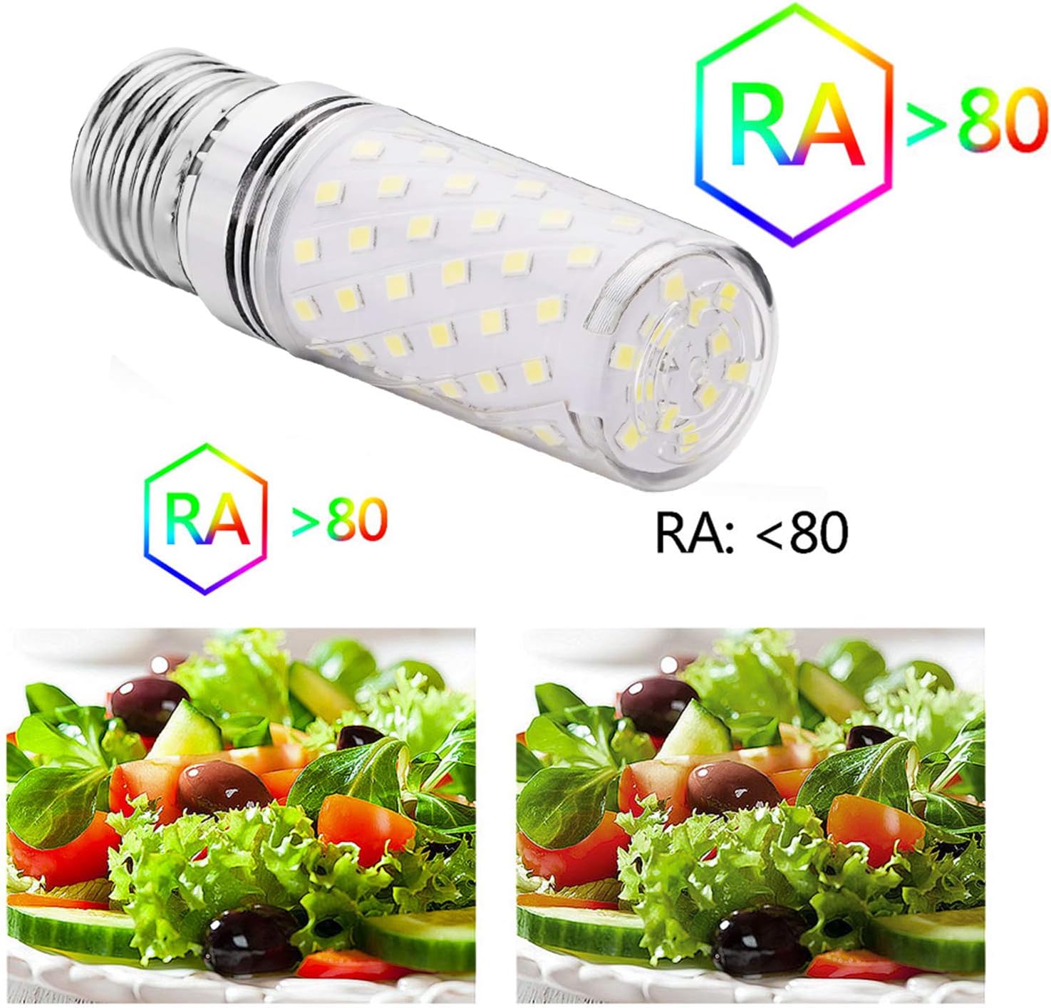 RAYHOO LED Light Bulbs Incandescent 80-100 Watts Equivalent, Standard Medium E26 Base,1000Lumens Non-Dimmable,4 Pack (White 6000K)