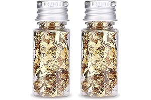 Hojas comestibles para pasteles y chocolatería | Paquete de 2 hojas de oro comestible