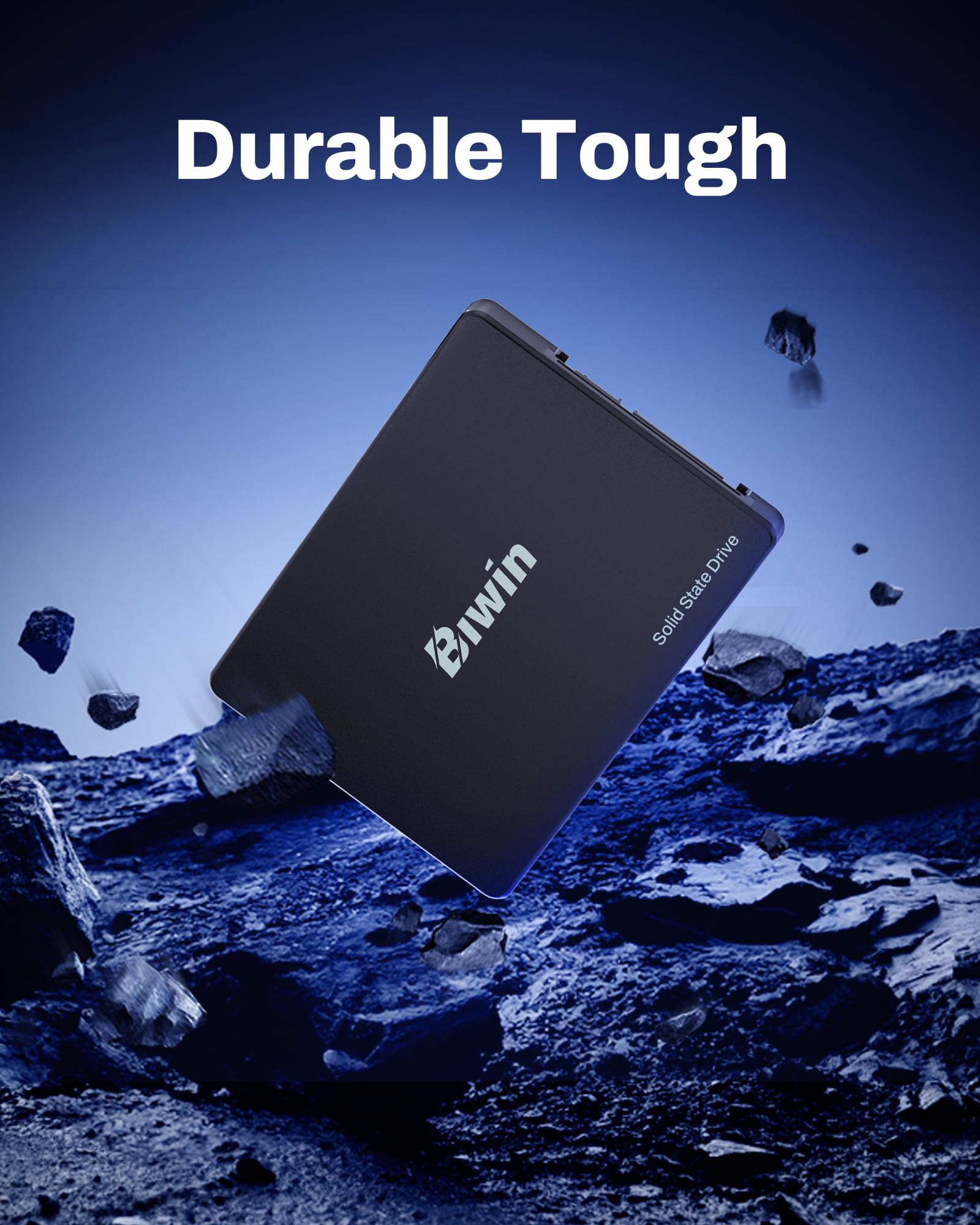 BIWIN M100 SATA 3.0 SSD 1TB - bis zu 550 MB/s Lesen - 6 Gb/s Internes Solid State Drive 2,5" für Laptop & Desktop – Schnell, Leise, Stoßfest