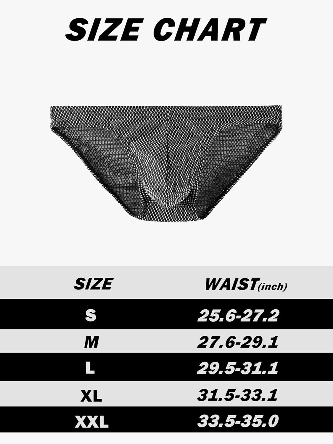 Mens Briefs Underwear Low Rise Bulge Pouch Bikini Comfortable Breathable Underwear Male Multicolor - Image 5