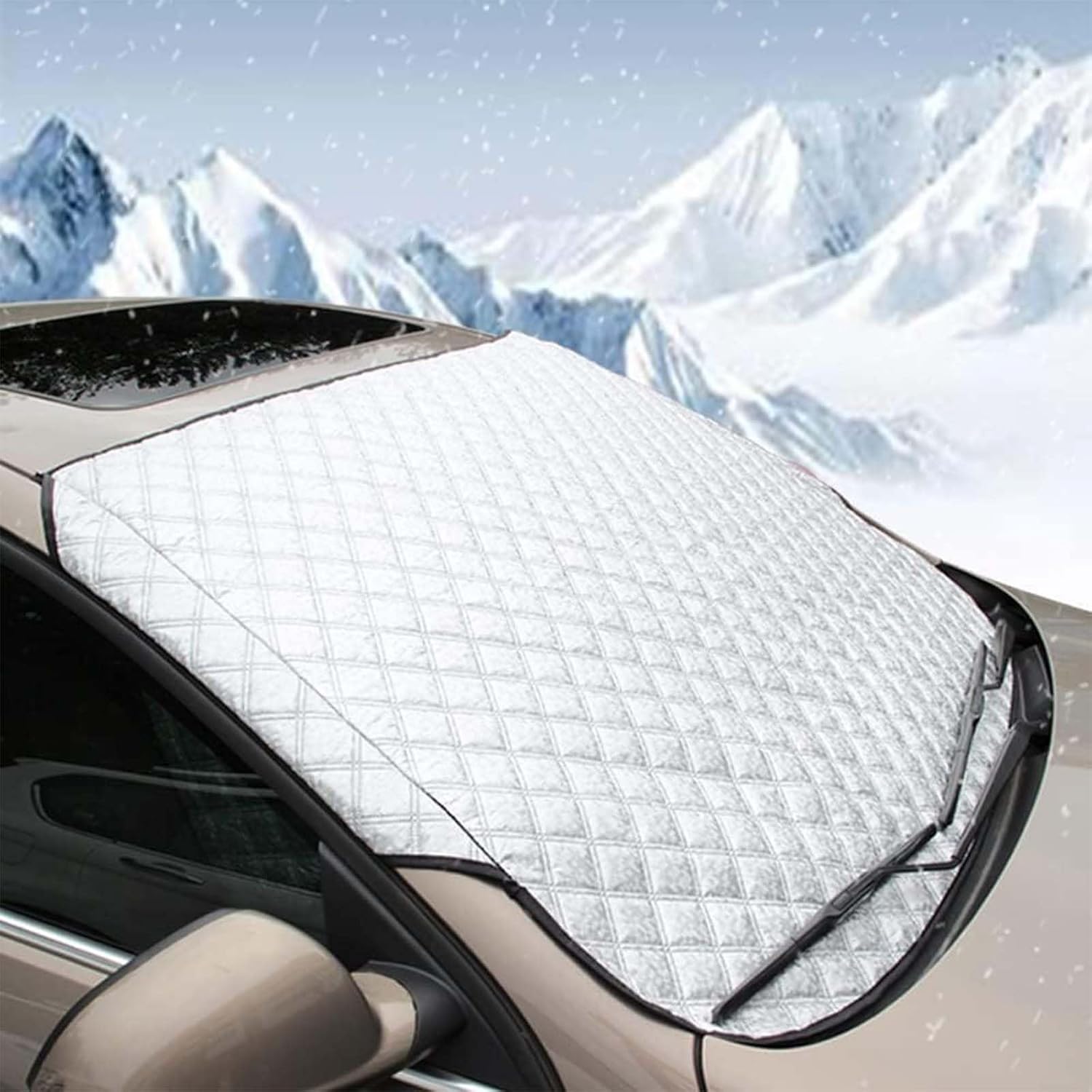 Car Windscreen Frost Cover for KIA Sorento 2015-2019 Front Windshield Waterproof Frost UV Snow Covers Car Windshield Winter Cover All-Season