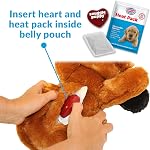 Snuggle Puppy Original Heartbeat Puppy Toy with Real-Feel Pulse & Heat Pack, Plush Dog Comfort Toy for Crate Training, First Nights & New Puppy Transition - Biscuit