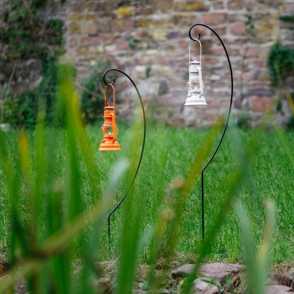 Feuerhand Lantern Holder, Hanging Ground Spike for Your Outdoor Fuel Lamp, Powder-Coated Steel, 63.8 inches high