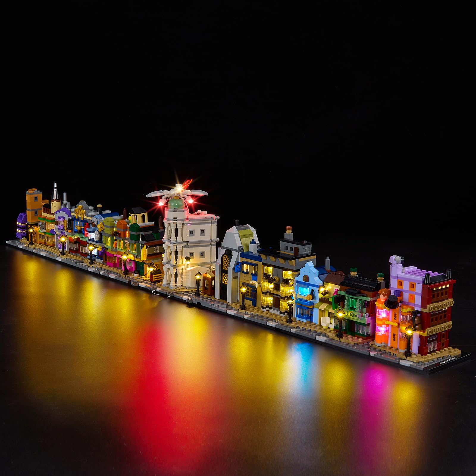 Kyglaring LED Lighting Kit Compatible with Lego Diagon Alley Wizarding Shops 76444 Building Blocks - Image 4