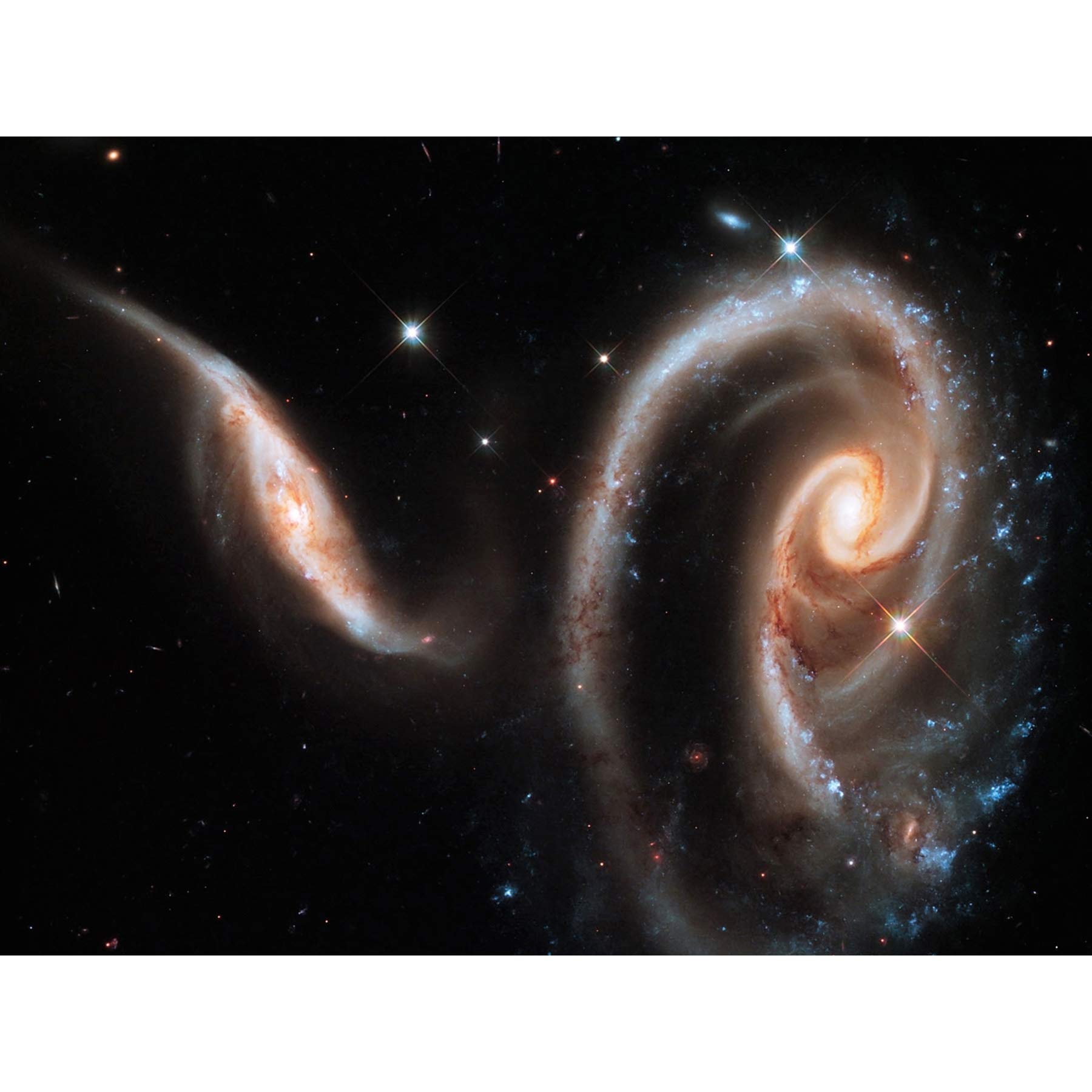 Wee Blue Coo Space Stars Galaxy Hubble Spiral Universe Galaxies Canvas Print
