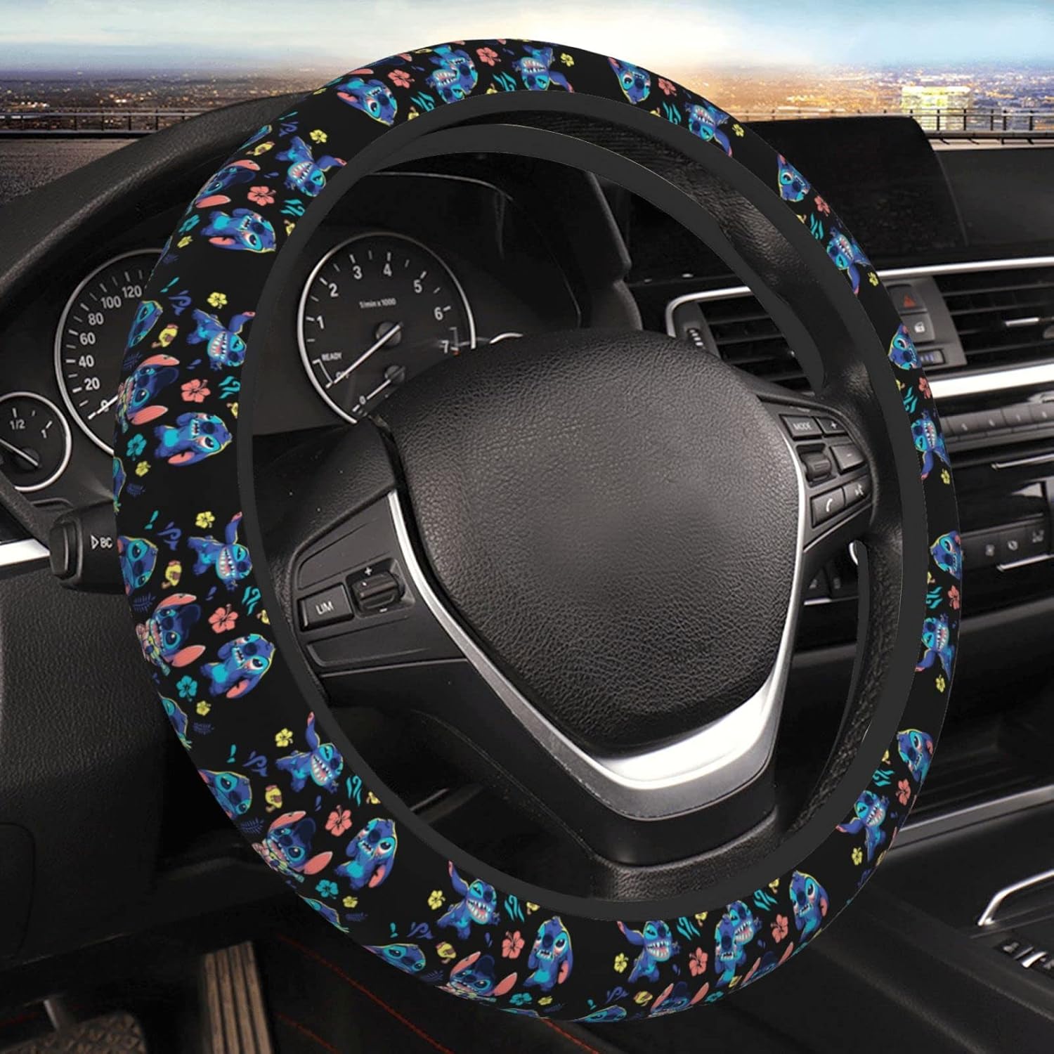 Cute Steering Wheel Cover Black Auto Steering Wheel Covers