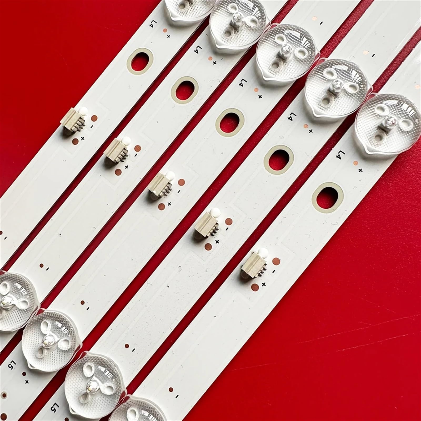 1/3set Striscia di retroilluminazione a LED 10LED TV da 49 Pollici JS-D-JP49DM-101EC (80720) 6V/LED E49DM1000 951-14-1T E493538 (Color : 15pcs(3TV))