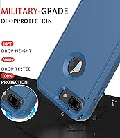 Vista 2 de Diverbox Funda diseñada para iPhone 8 Plus y iPhone 7 Plus con protector de pantalla, resistente a los golpes, resistente a los golpes, para Apple