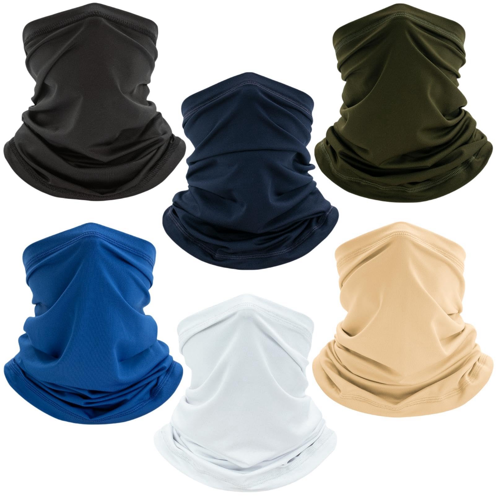 COOLZU Neck Gaiter Face Mask: Scarf Gator Breathable Balaclava Cooling Cover Masks for Men Women