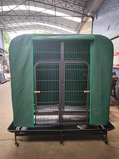 SENY Large Outdoor Waterproof Night Cover for Walk-in Bird Cage, Double Cage. (Double cage Cover)