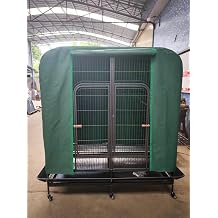 Seny Large Outdoor Waterproof Night Cover for Walk-in Bird Cage, Double Cage. Double cage Cover