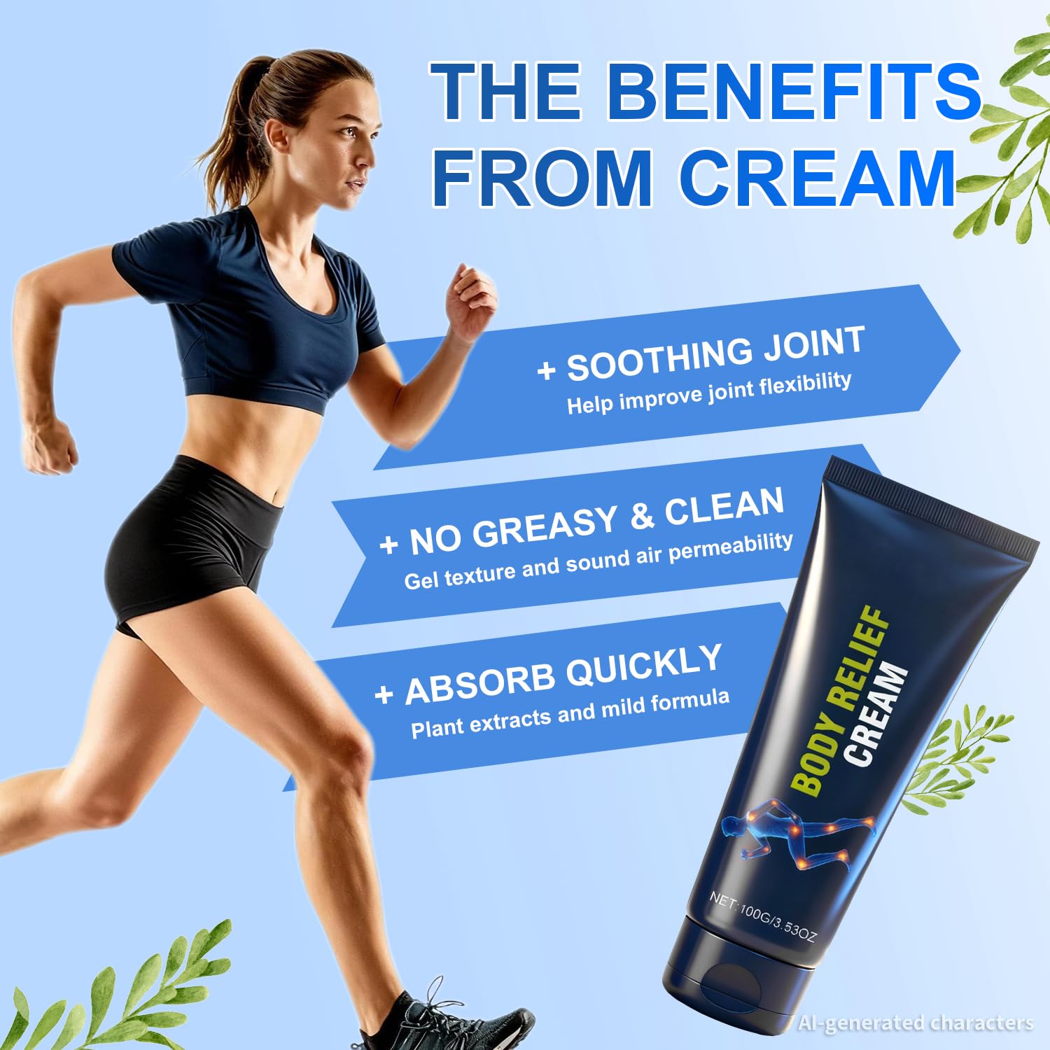 Neuropathy Body Relief Cream - Natural Joint And Muscle Comfort with Capsaicin And Arnica, Fast-Absorbing, Non-Greasy Formula for Feet, Hands, Legs, Back And Waist, 3.53 oz, 2PCS — Amazon image 3