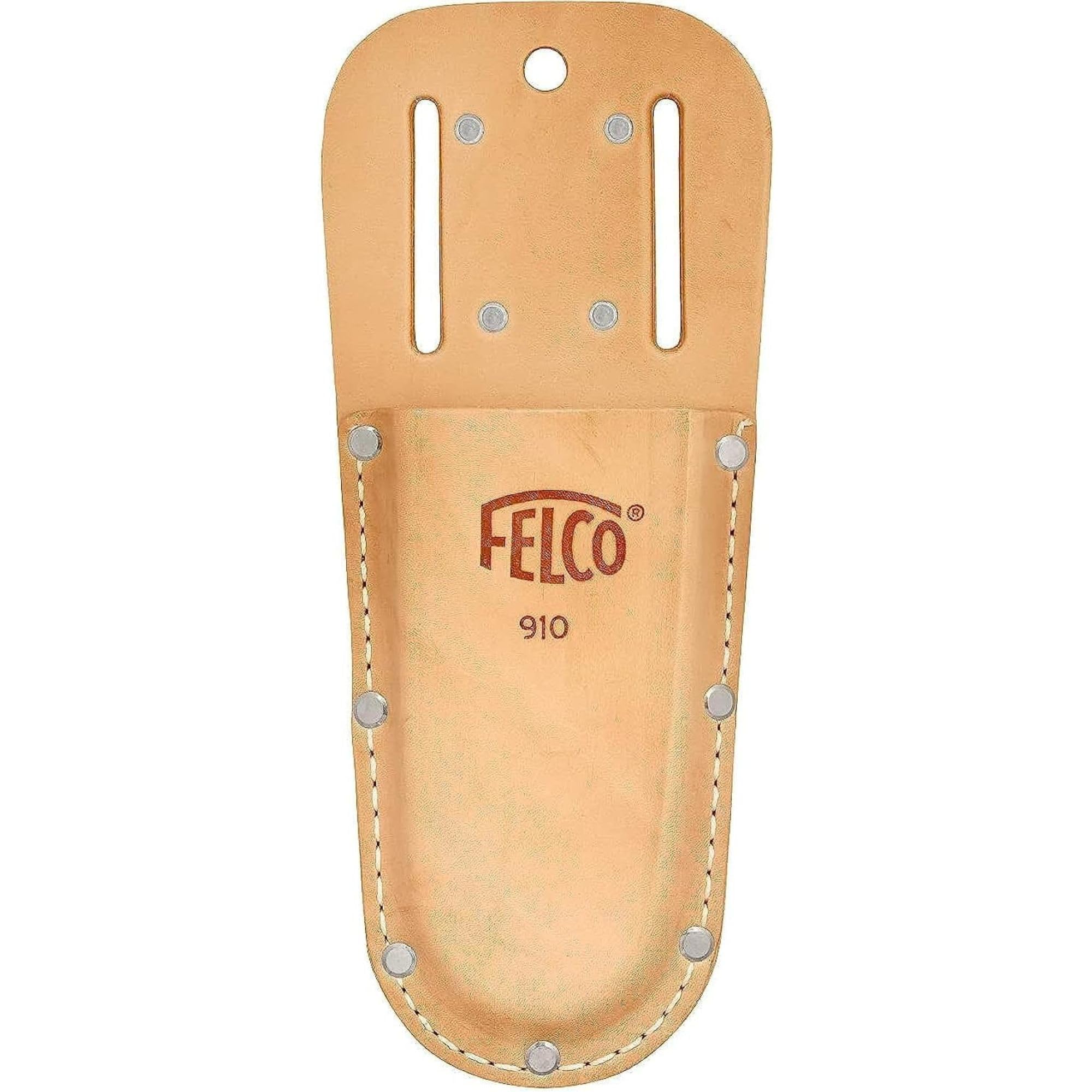 FELCO 910 Ledertasche für Gartenschere, Gürteletui mit Clip und Schlaufe, sichere Aufbewahrung, robuster Schutz, langlebiges Zubehör für Profis im Garten- und Weinbau
