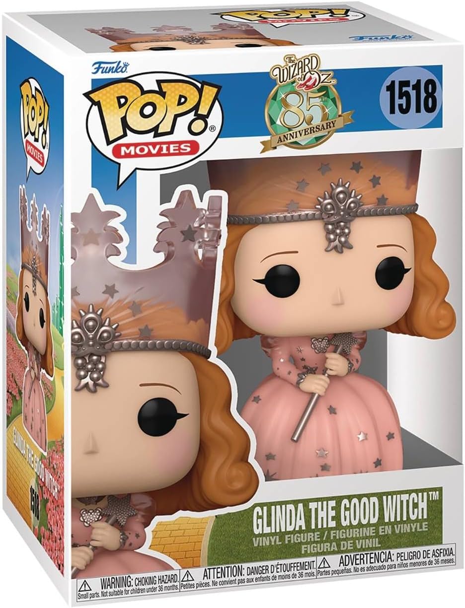 POP Movies: The Wizard of Oz 85th Anniversary - Glinda The Good Witch Funko Vinyl Figure (Bundled with Compatible Box Protector Case), Multicolor, 3.75 inches