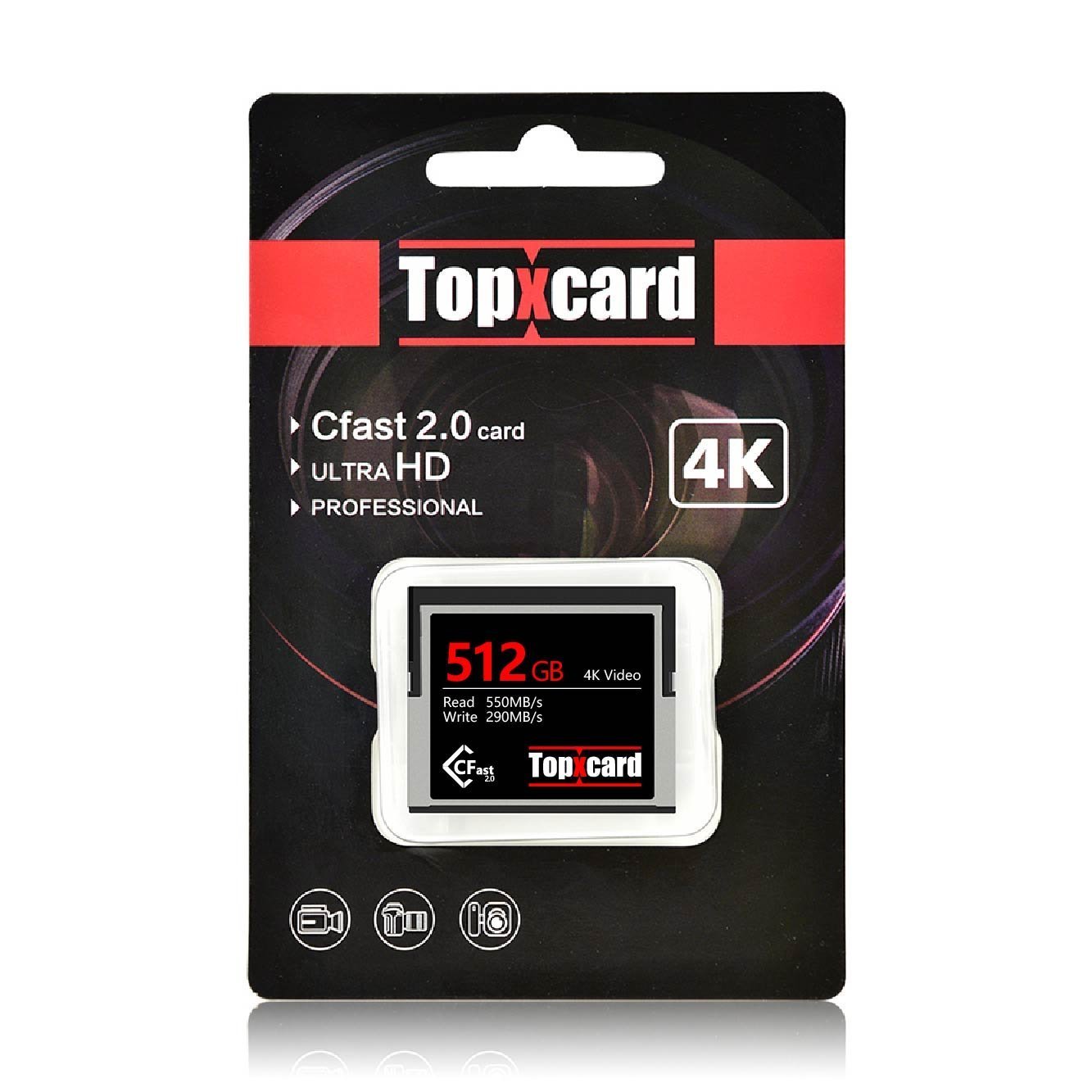 Amazon.co.jp: Topxcard Cfast 2.0 Card 3700x CFast 2.0カード 512GB