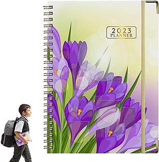 Agenda 2023,A16 Espiral Notebook Agenda Agenda Artigos papelaria | Planejador 2023 semanal e mensal para escritórios, escolas e residências Uwariloy