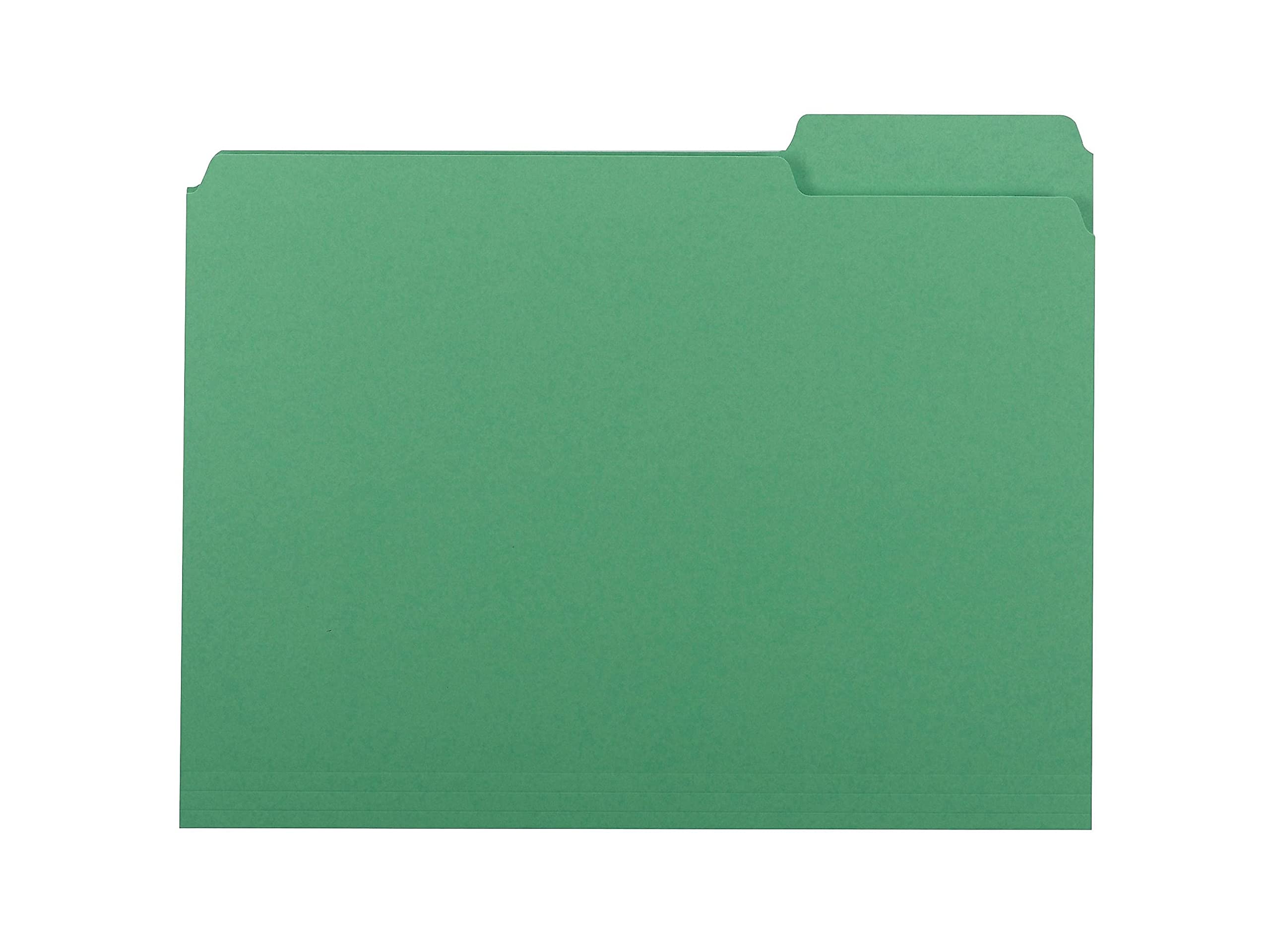 Smead File Folders 1/3 Cut Letter Green (100) Plastique Vert fichier - fichiers (Plastique, Vert, Letter, 295,3 mm, 233 mm)