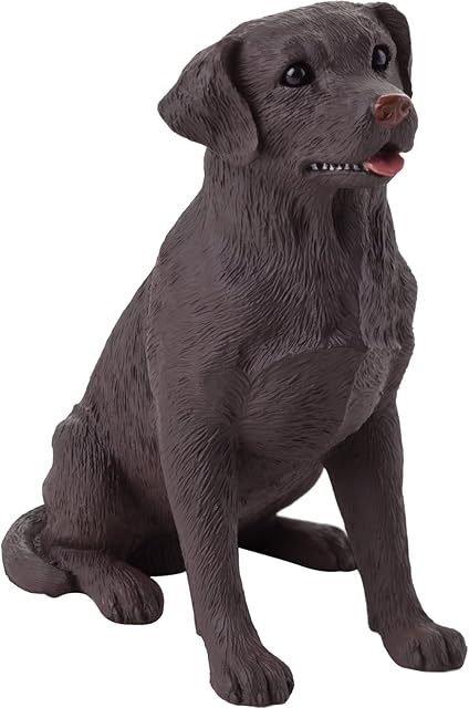 Sandicast Labrador Retriever Life Size Sculpture, chocolate brown, Small Size