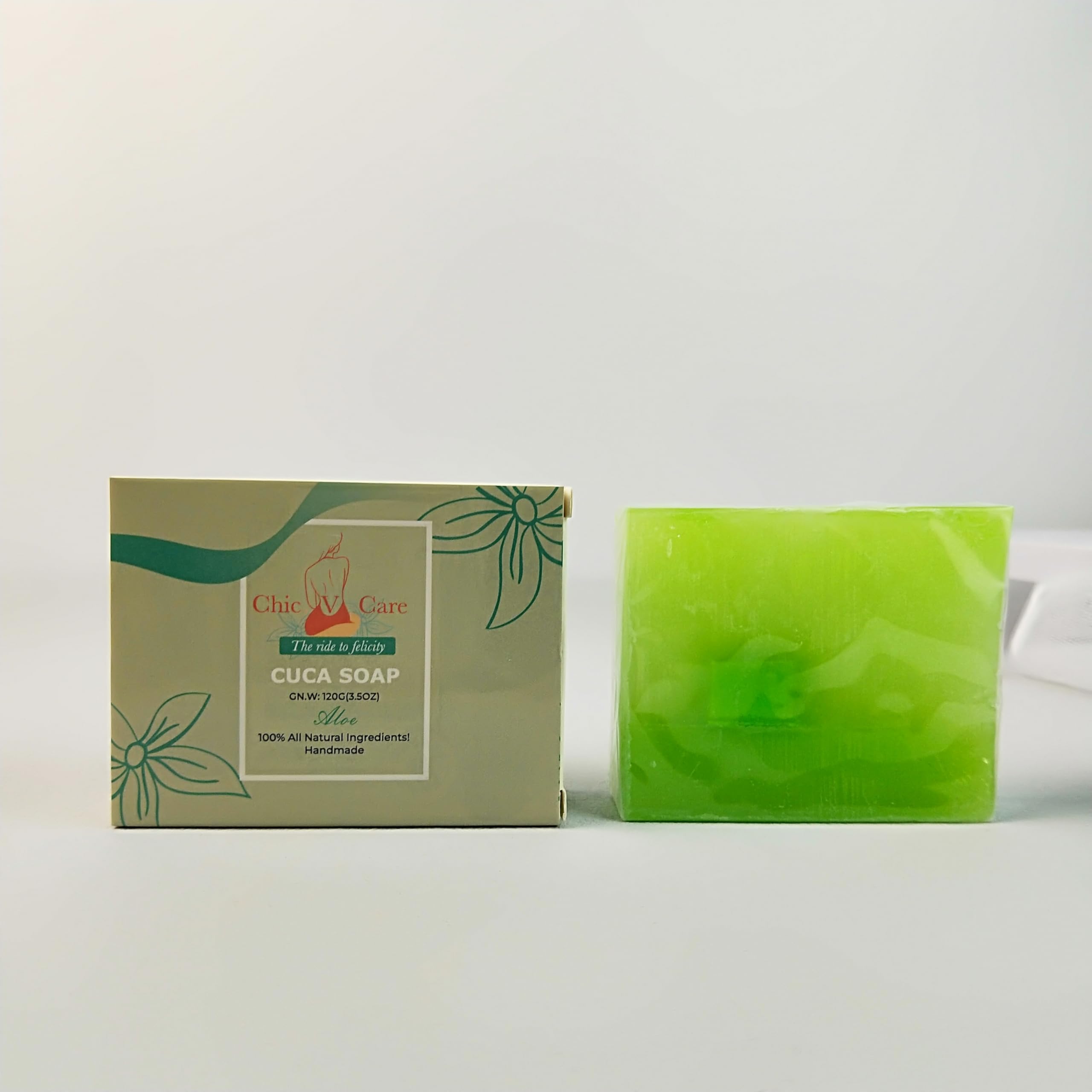 ChicVCuca Soap, pH Balanced, Feminine care, Eliminates Odor, Organic 100% Handmade Vaginal Soap