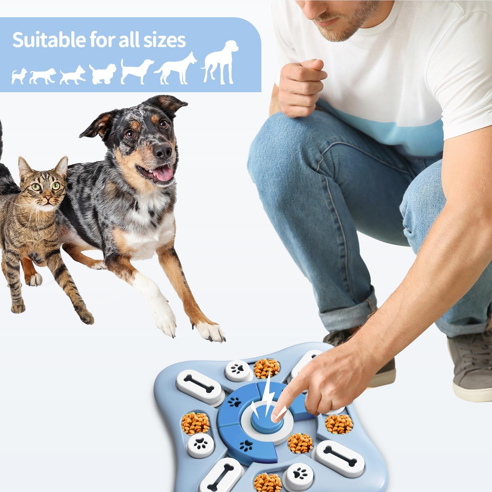 Juguetes de rompecabezas para mascotas, juguetes para gatos y perros de Amazon, pueden producir sonido como juguetes para mascotas