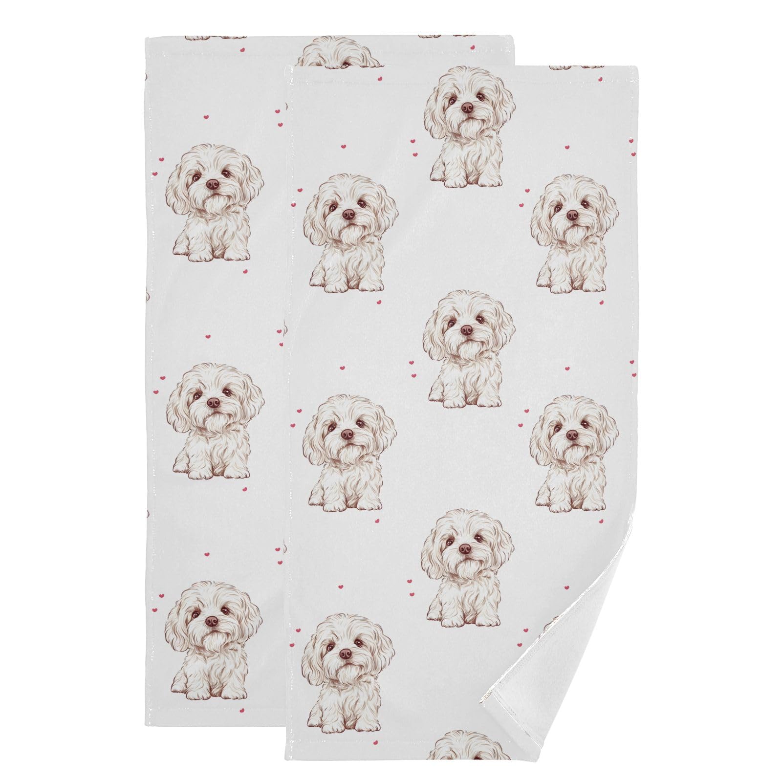 Toallas de mano blancas absorbentes de secado rápido, juego decorativo de algodón de 36x72 cm