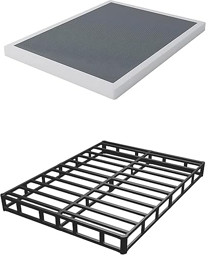 Miniatura 6 de Queen Box Spring - SomierBase de colchón de metal resistente de 6 pulgadas con cubierta de tela fácil de limpiar, sin ruido, fácil montaje