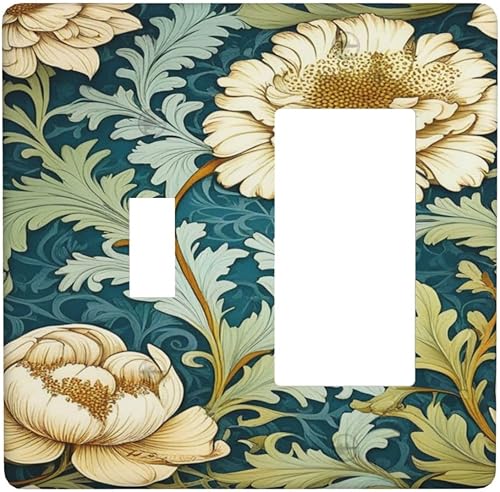 Miniatura 102 de Cubiertas Decorativas de Arte para Interruptores de Luz, Hojas de Otoño, Placa de Pared de Palanca Individual, Cubierta Decorativa de Interruptor,