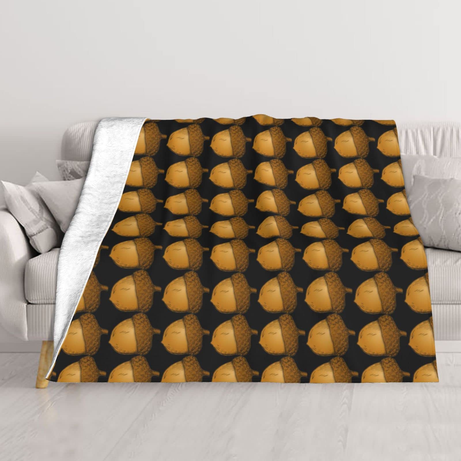 Couverture en peluche douce toutes saisons OUSIKA pour lit et voyage