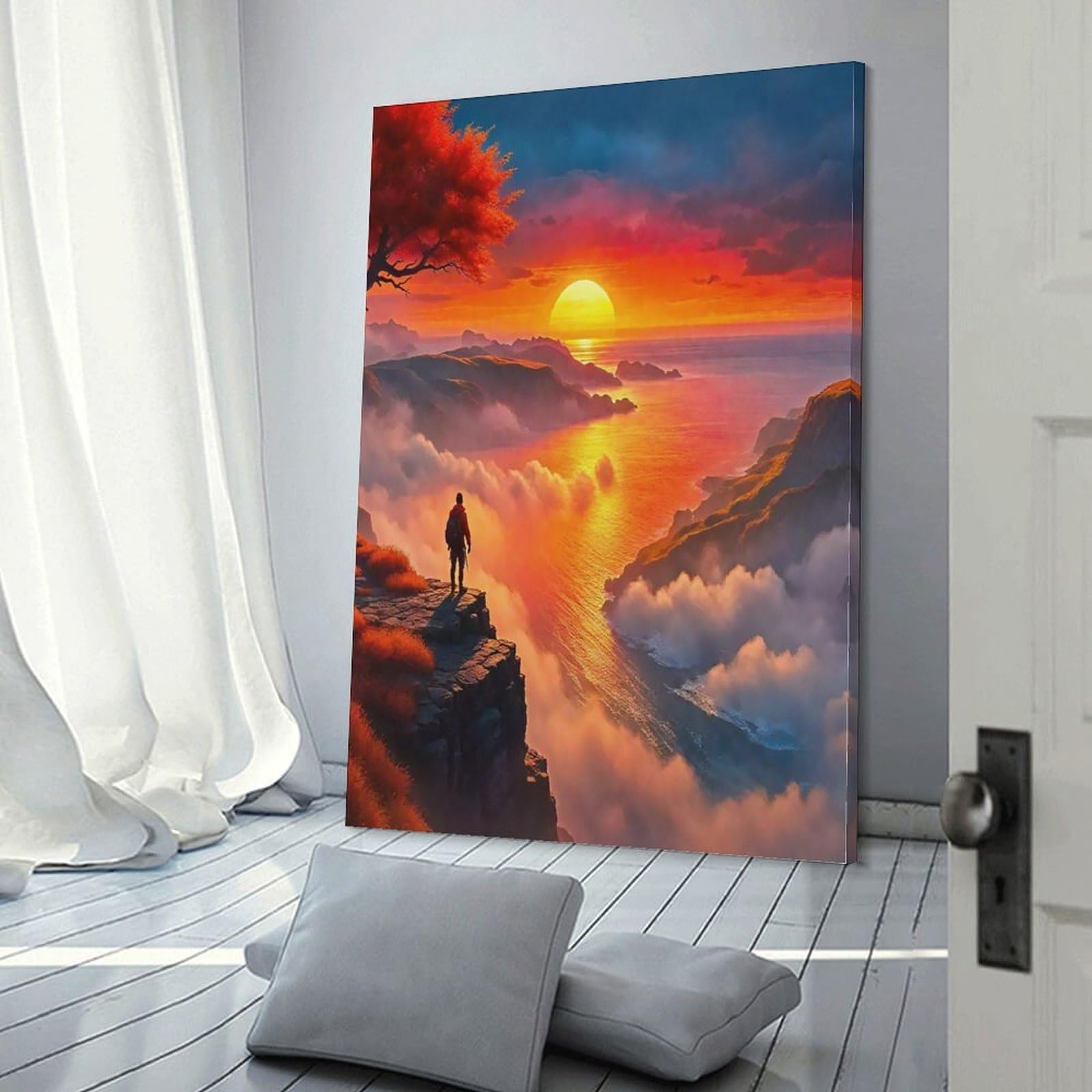 Tableau impression sur toile coucher de soleil de haute précision 60x90cm - 6