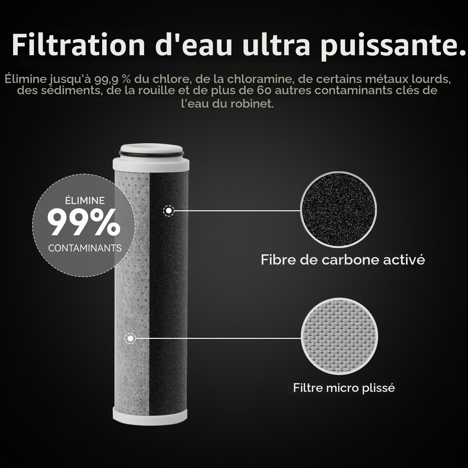 ALTHY Pommeau Douche Filtrant Haute Pression