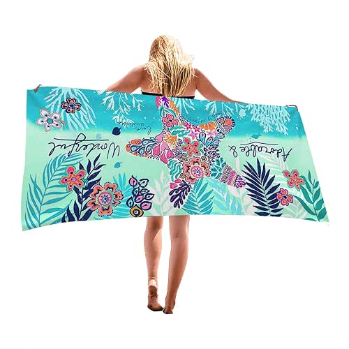 Beach Towel Microfiber Beach Towels Sand Free Quick Dry Lightweight