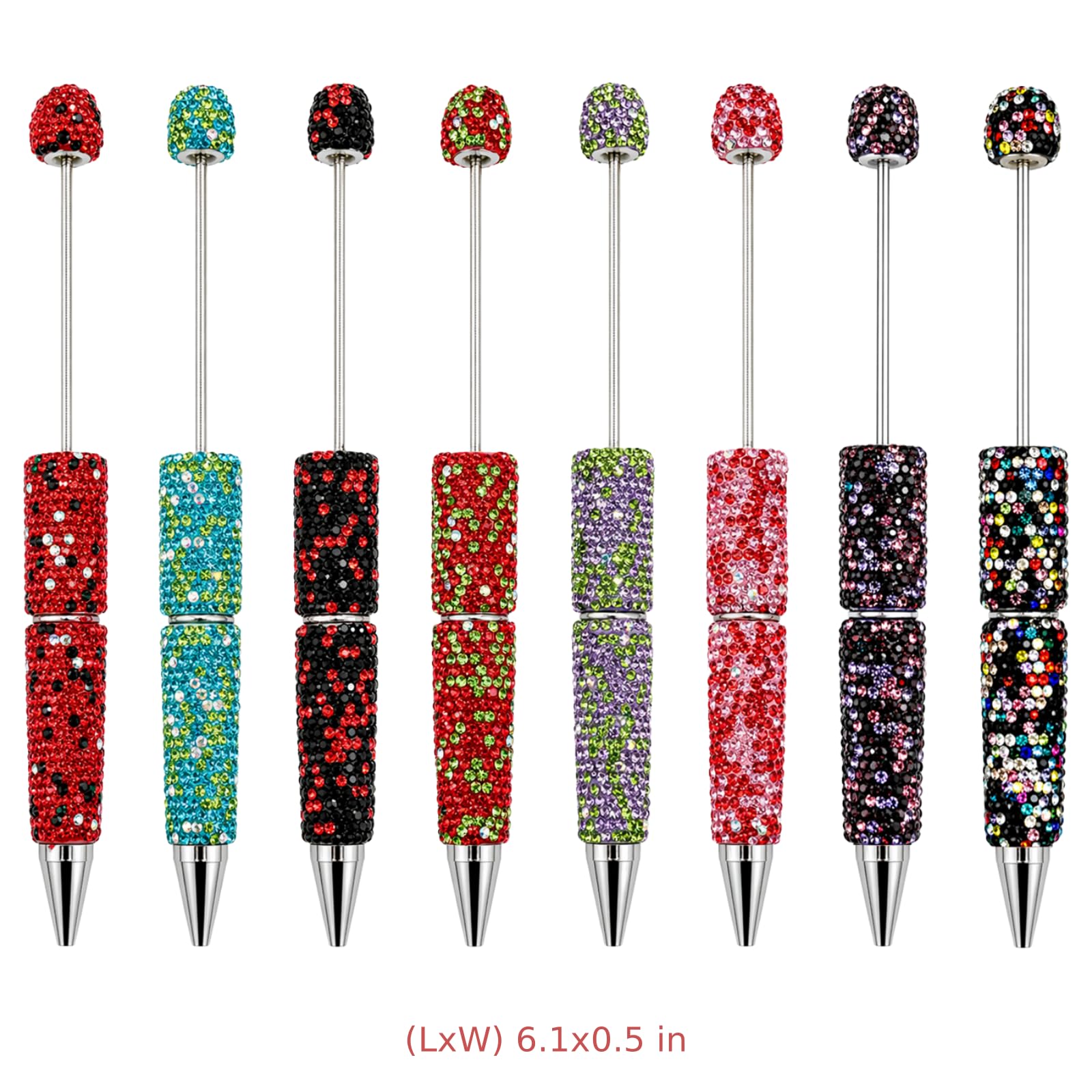 30 penne glitterate con strass, per personalizzazione fai da te, strumenti di scrittura con perline scintillanti per progetti artistici, diari e regali