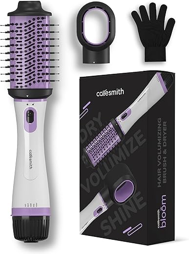 Caresmith Bloom 2 in 1 Hair Volumizer Brush + Hair Dryer | 1200 W Powerful Motor with Ceramic Coated Hair Dryer Brush | All-in-one Hair Dryer and…