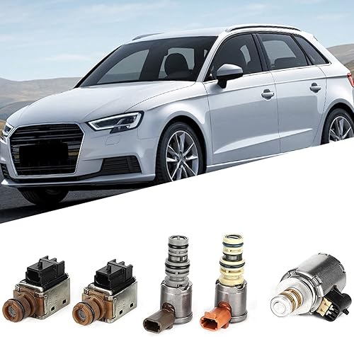 Miniatura 8 de Kit de solenoide de sisión, solenoide 4L60E, kit de solenoide de cambio 4L60E 5 piezas Heacy Duty Metal Amp Kit de válvula electromagnética de