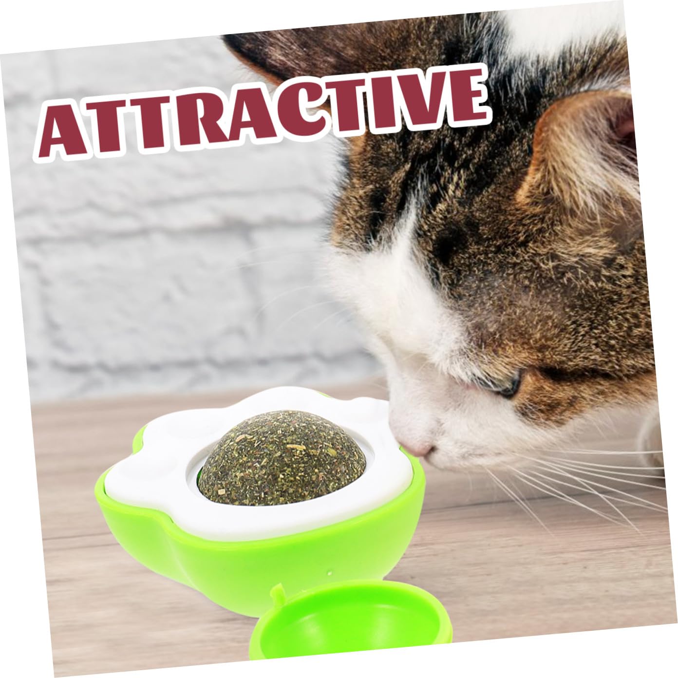 FRCOLOR 9pièces Lot de Boules De Cataire Comestibles pour Chats Jouet Interactif Catnip pour Chats Intérieur Amusant Et Rotatif Attire Attention De Votre Félin