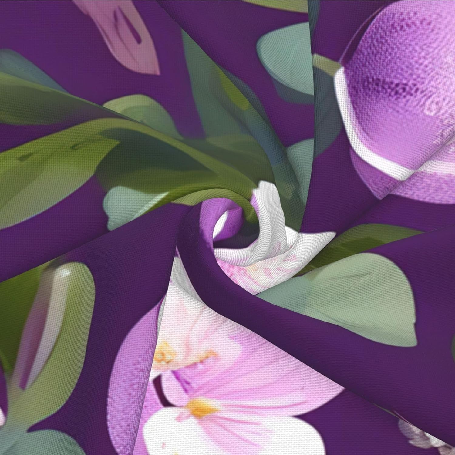 Spring Plum Floral Imitation Linen Pillowcase -2 Sets, Fashionable Home Decoration, Used for Sofas, Gardens, beds