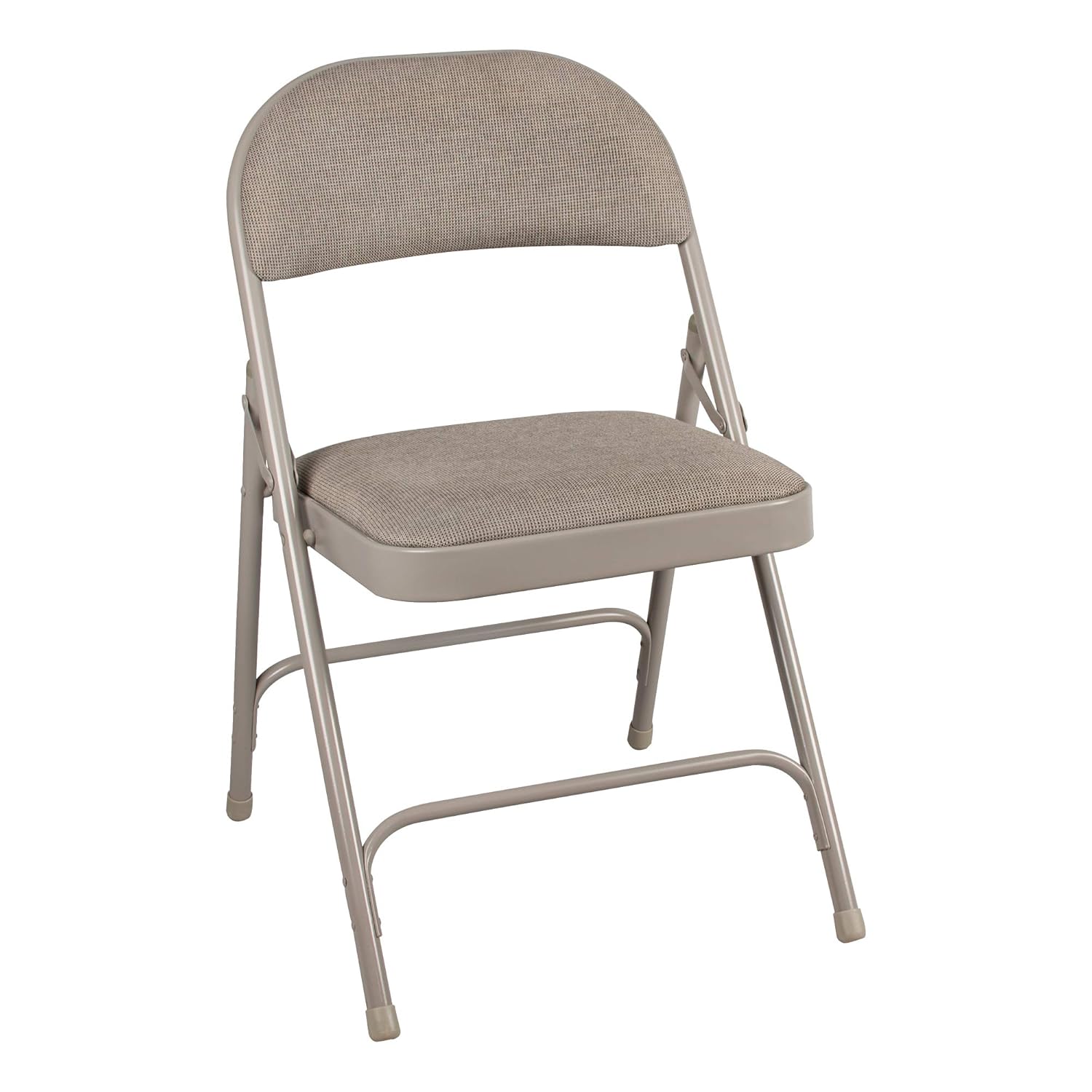 Norwood Commercial Furniture 6600 Series Folding Chair with Fabric Upholstered Seat and Back, Gray, NOR-SRO593-FBK-SO (Pack of 4), Black
