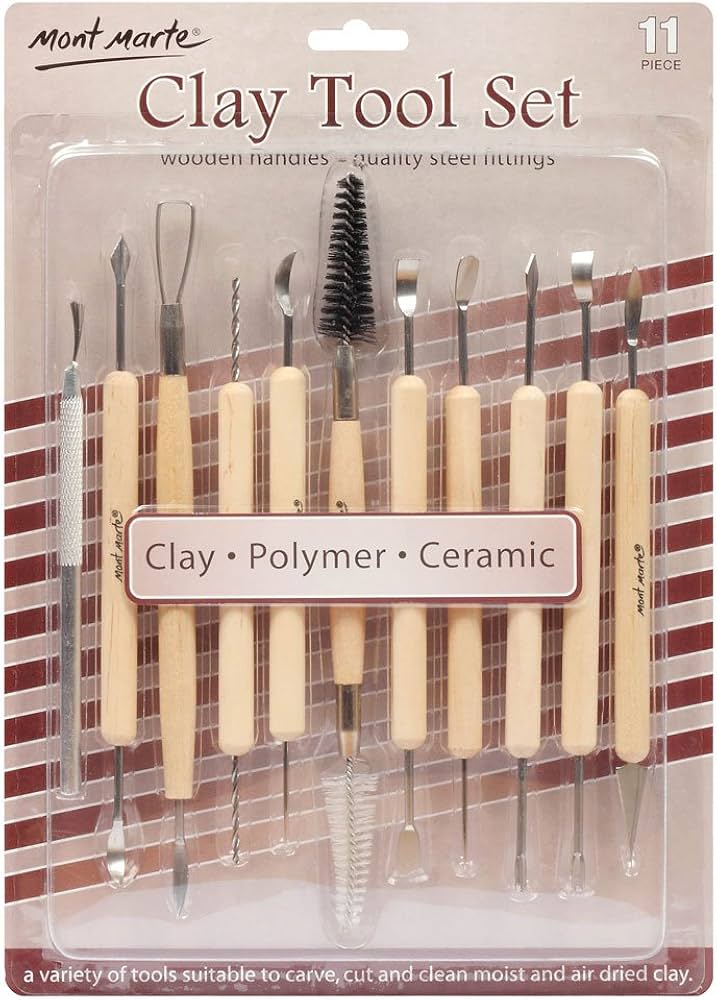 Amazon.com: Mont Marte Clay Tool Set 11pce : Arts, Crafts & Sewing