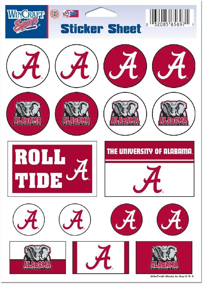 Wincraft NCAA Vinyl Sticker Sheet