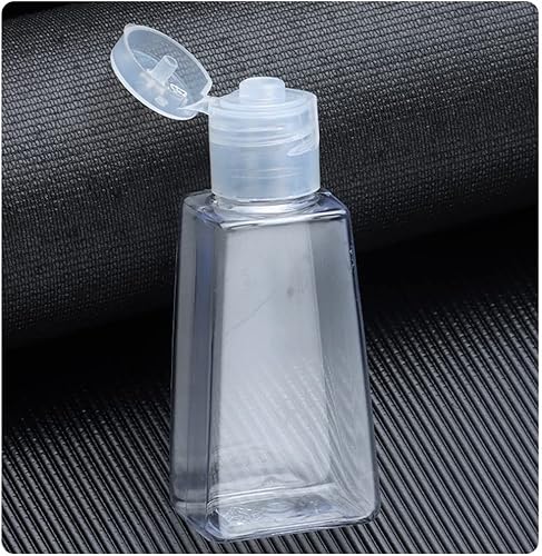 Miniatura 5 de Llavero de botellas de viaje de 1.0 fl oz, llavero vacío portátil, botella a prueba de fugas, llavero de piel sintética