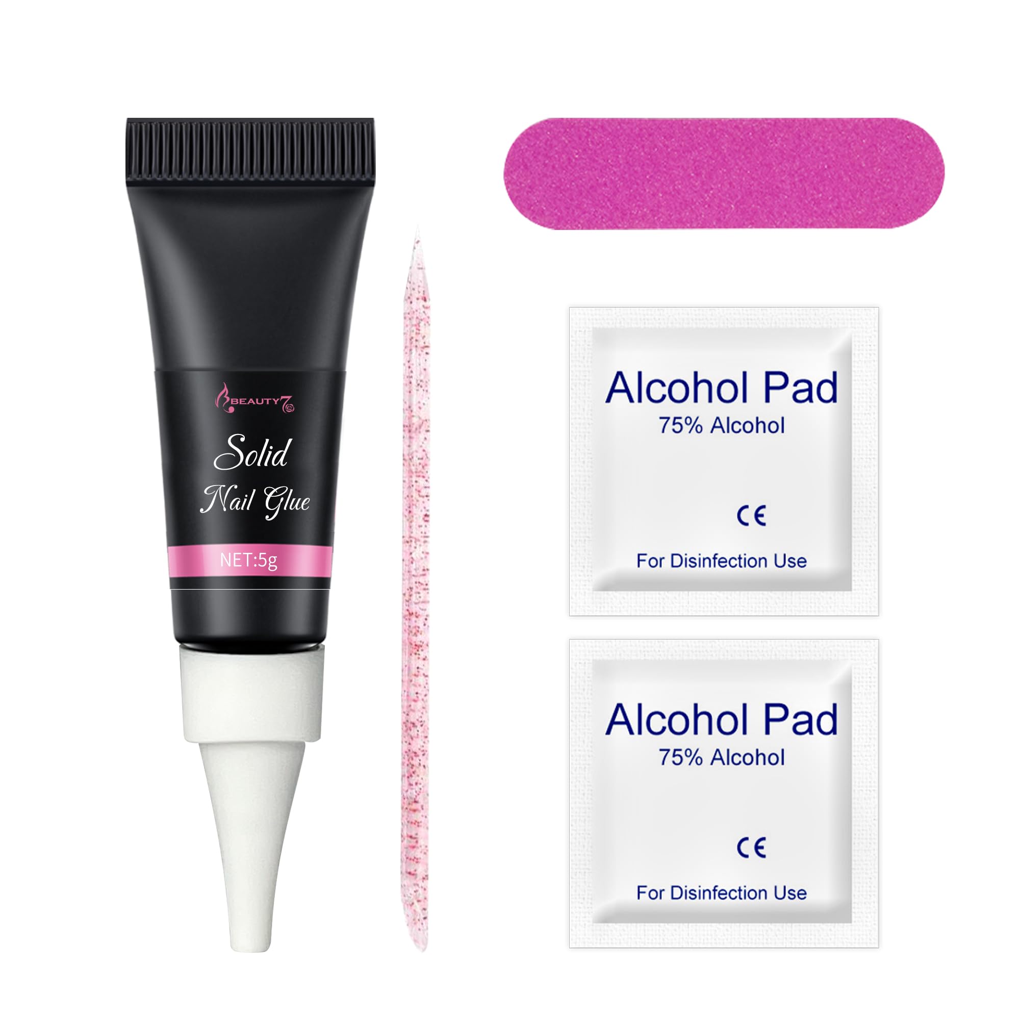 Beauty7 Nail Glue For Artificial Nails Extra Strong Gel Nail Glue For Tips Glue Gel Nail Glue Gel For Transparent Fake Nails (No UV Lamp Required Nail Glue)